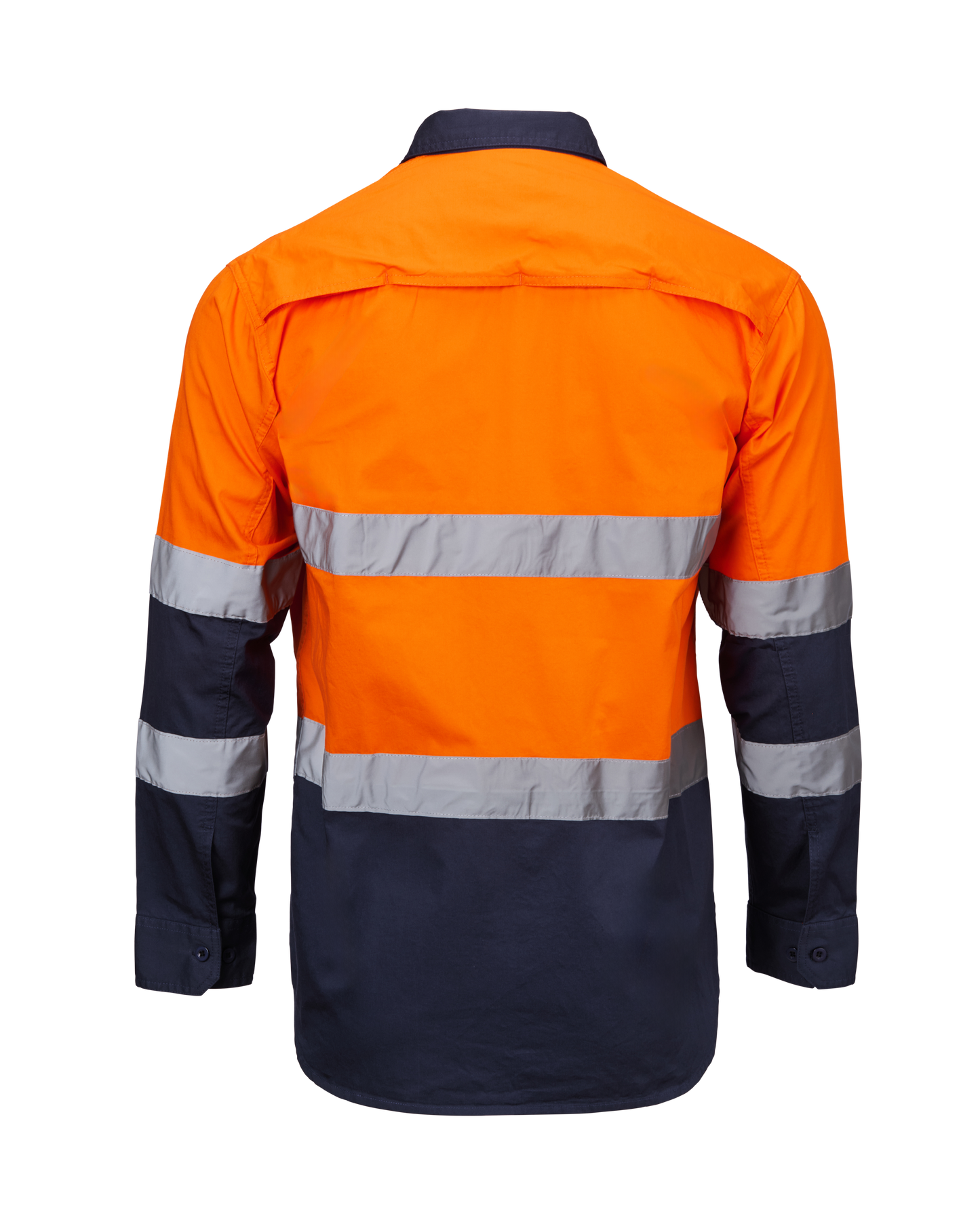 Industrial Hi Vis Shirt Hoop Taped Orange- Free Logos
