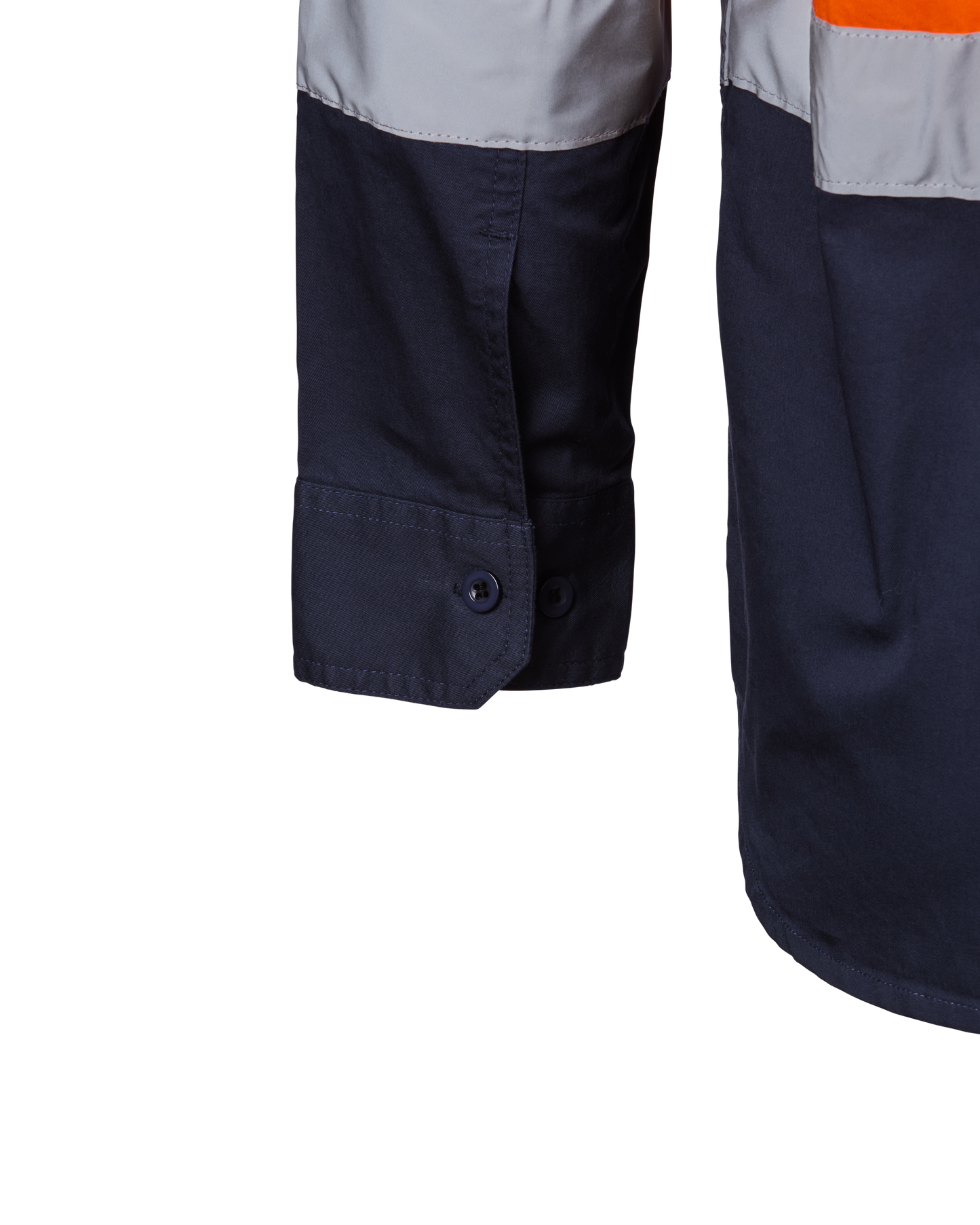 Industrial Hi Vis Shirt Hoop Taped Orange- Free Logos