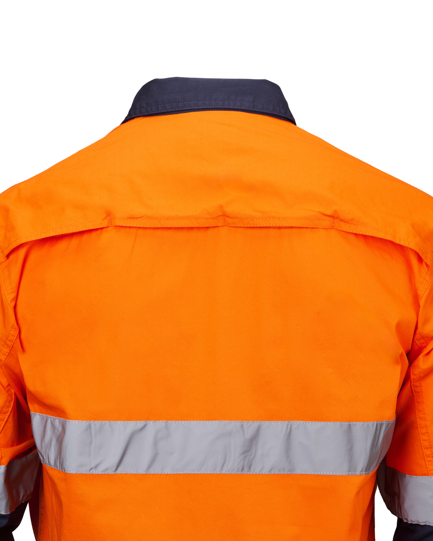 Industrial Hi Vis Shirt Hoop Taped Orange- Free Logos