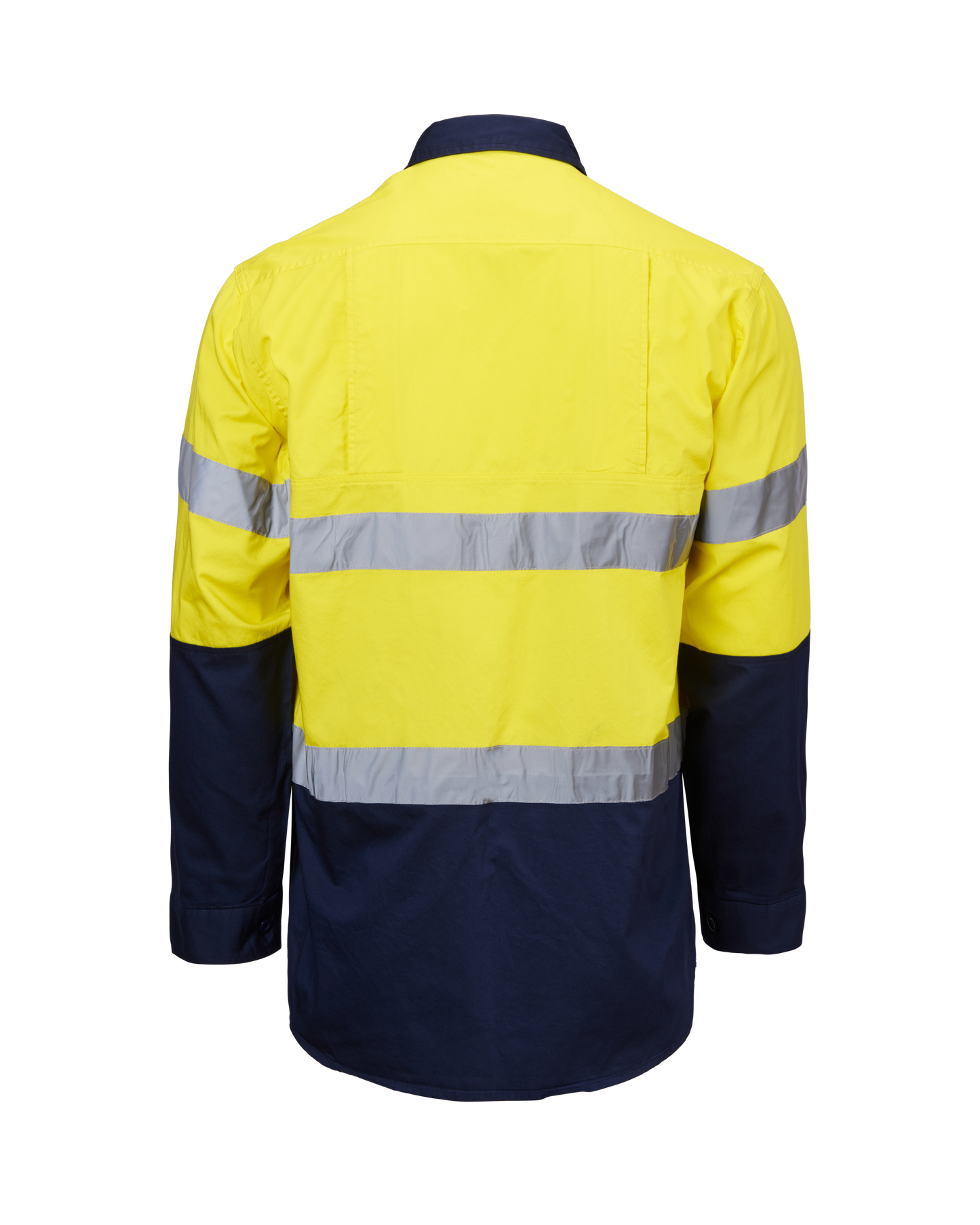 Industrial Hi Vis Shirt Hoop Taped Yellow- Free Logos
