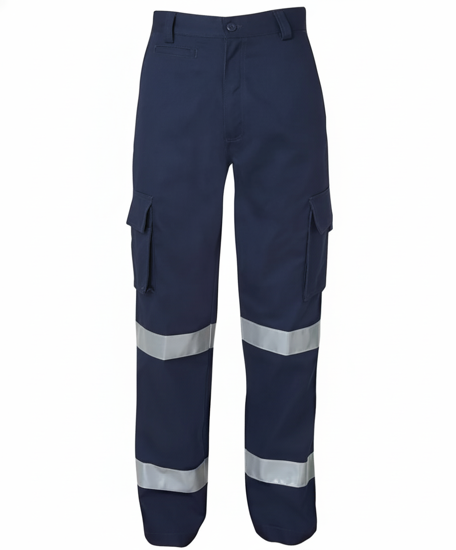 Pant blue cargo with reflective tape
