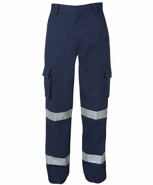 Pant blue cargo with reflective tape